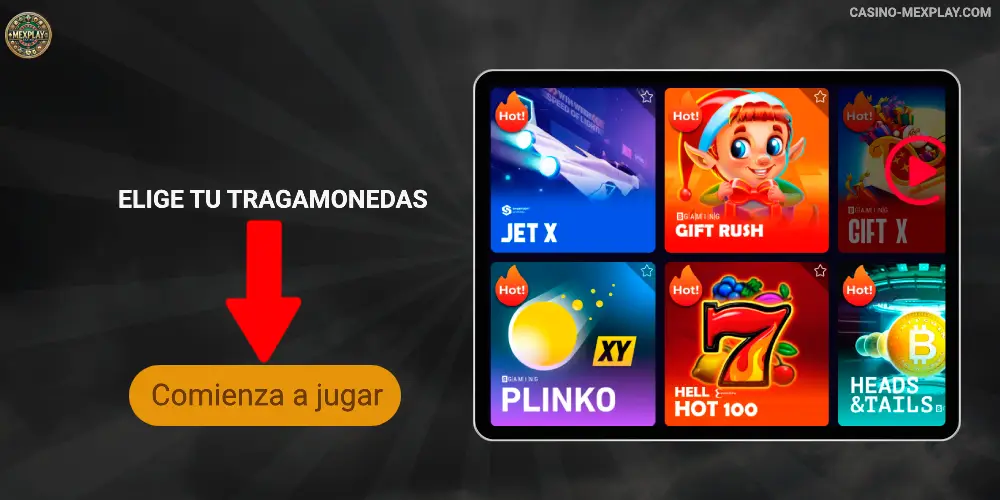 Elige tu tragamonedas Mexplay