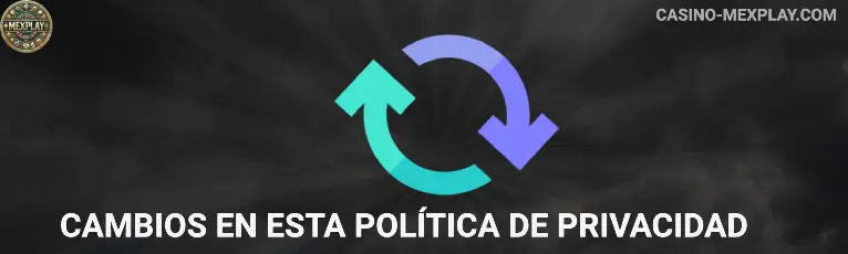 Cambios en esta política de privacidad MEXPLAY